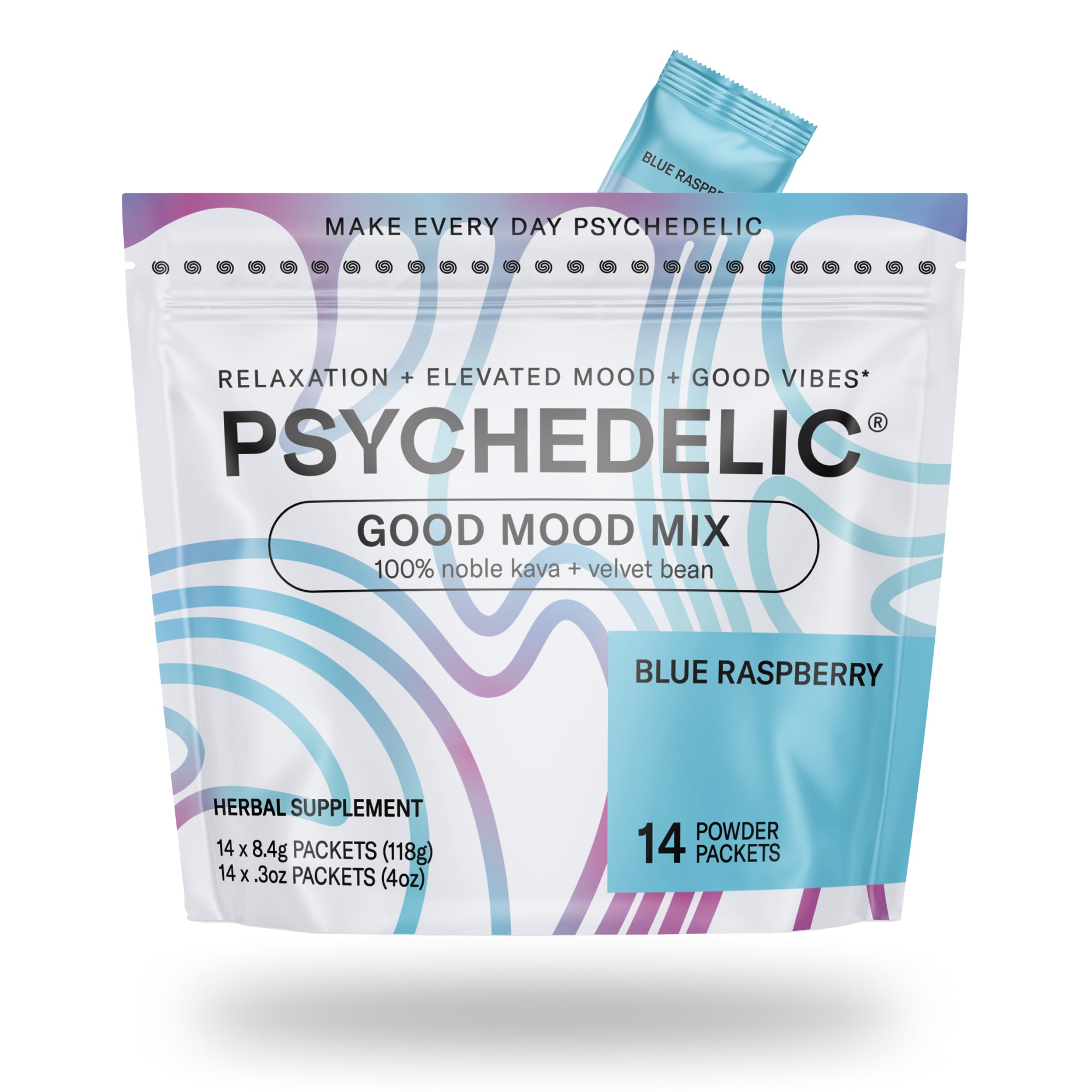 Blue Raspberry Kava Drink Mix | Good Mood Mix – Psychedelic Water