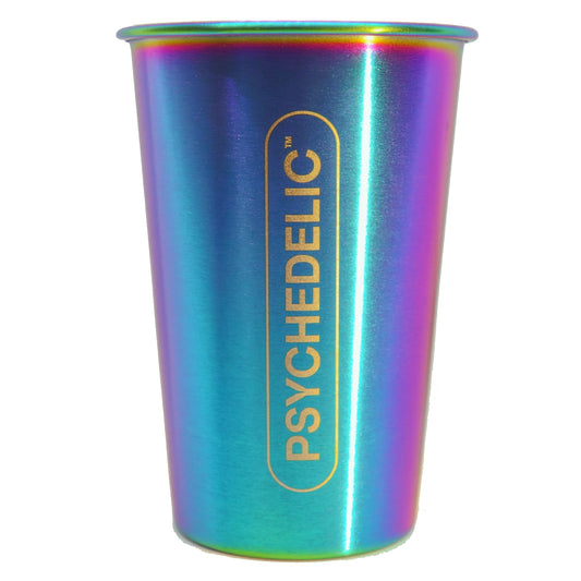 Collectable Psychedelic Stainless Steel Rainbow Anodized Cup 500ml