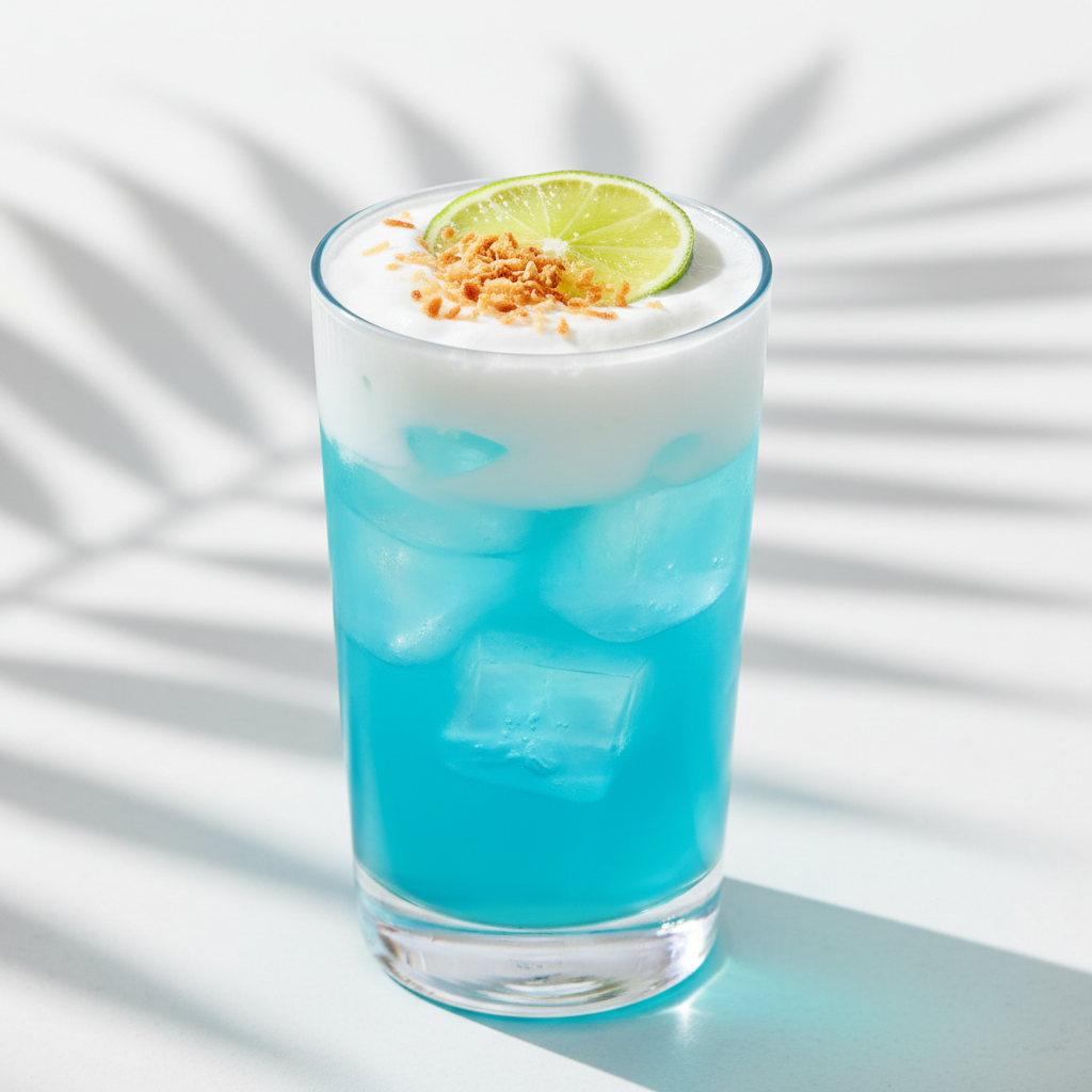 Coconut Blue Raspberry Blue Raspberry Coconut Cooler: Kava Mocktail | Psychedelic Water