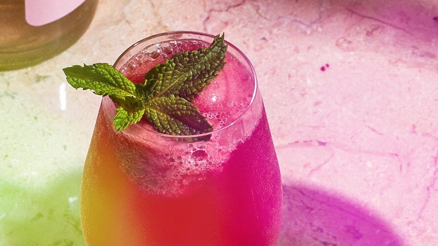 Hibiscus + Lime Sparkler