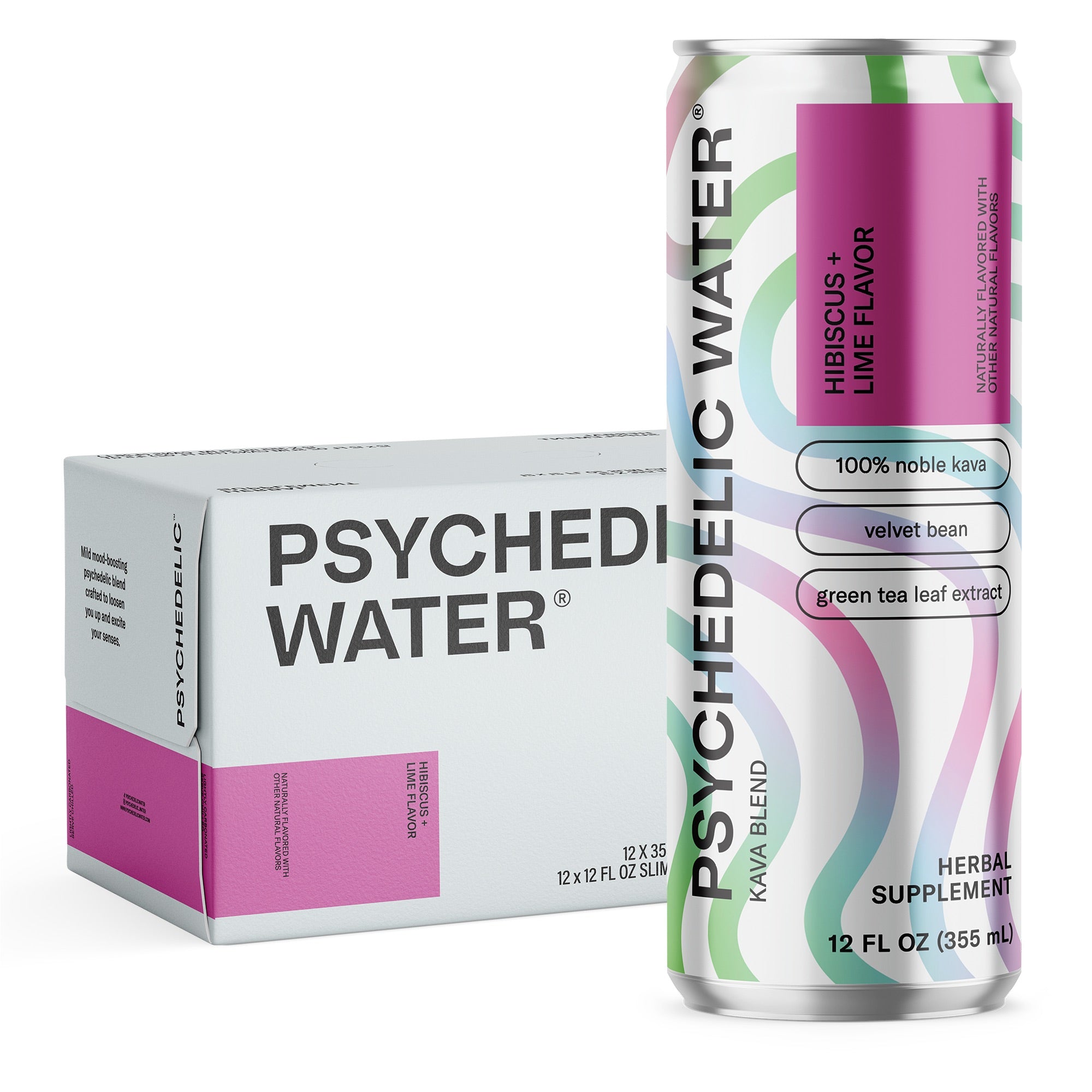 Hibiscus + Lime 12 Pack – Psychedelic Water