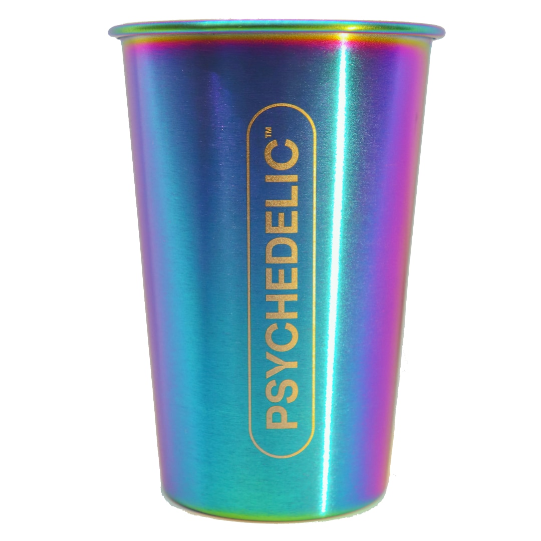 Collectable Psychedelic Stainless Steel Rainbow Anodized Cup 500ml