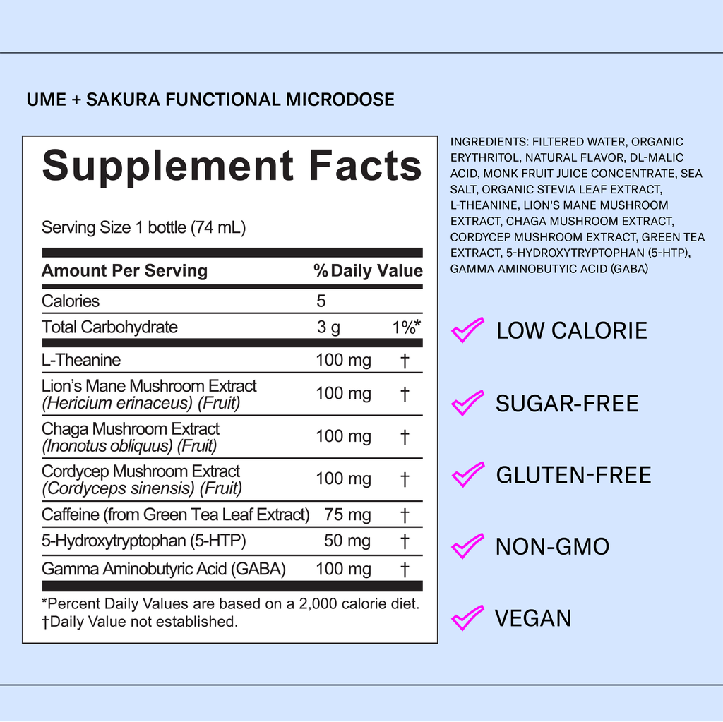 Ume + Sakura Functional Microdose 6 Pack